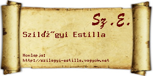 Szilágyi Estilla névjegykártya