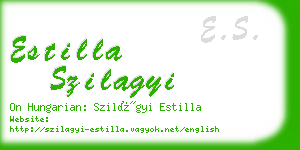 estilla szilagyi business card